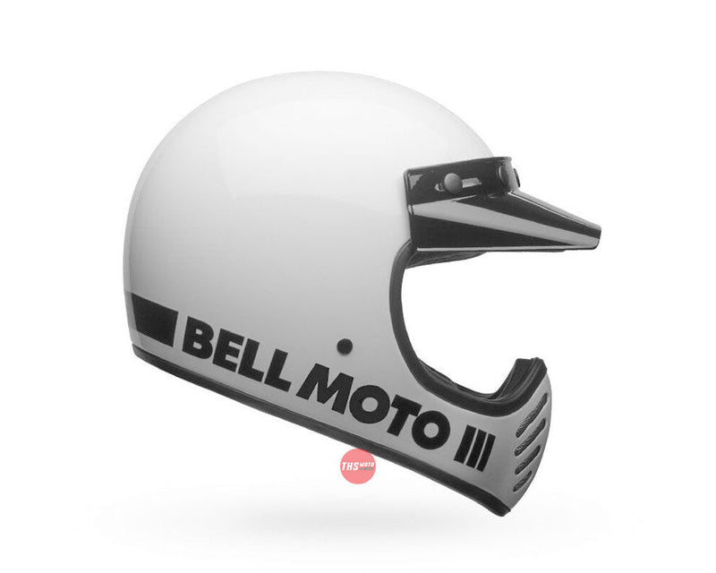 Bell MOTO-3 Classic Gloss White Size XL 62cm