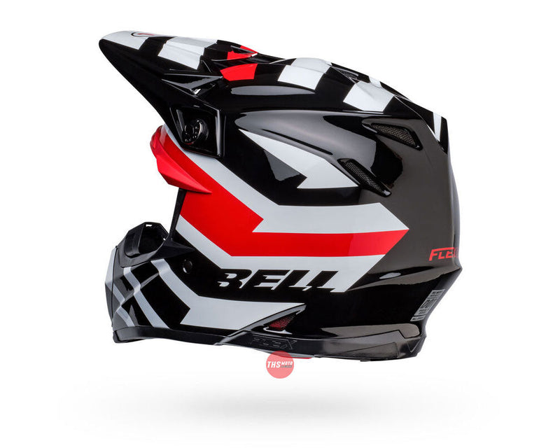 Bell MOTO-9S FLEX Banshee Gloss Black/Red Size Large 60cm