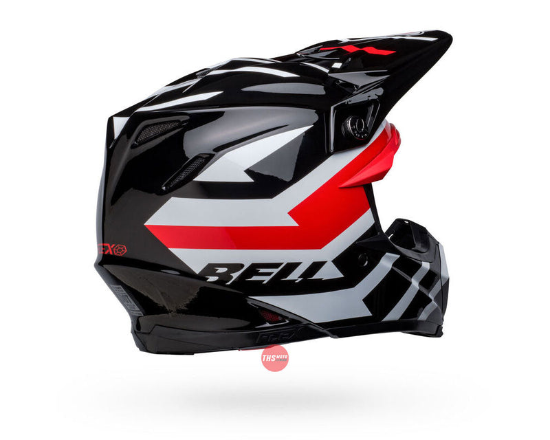 Bell MOTO-9S FLEX Banshee Gloss Black/Red Size Large 60cm