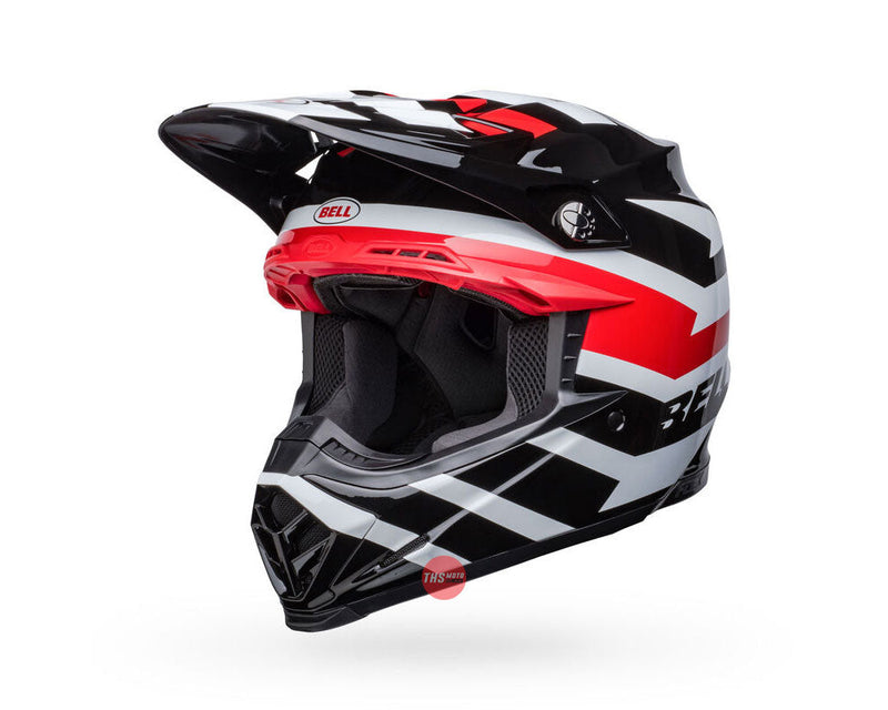 Bell MOTO-9S FLEX Banshee Gloss Black/Red Size Large 60cm