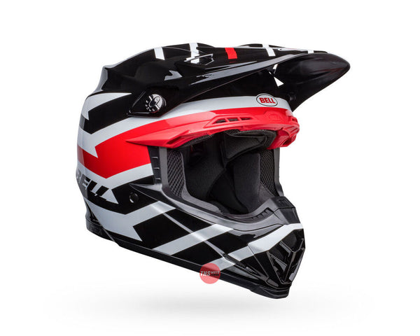 Bell MOTO-9S FLEX Banshee Gloss Black/Red Size Medium 58cm