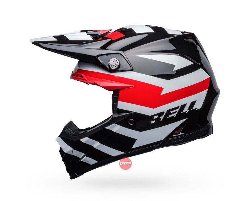 Bell MOTO-9S FLEX Banshee Gloss Black/Red Size Small 56cm