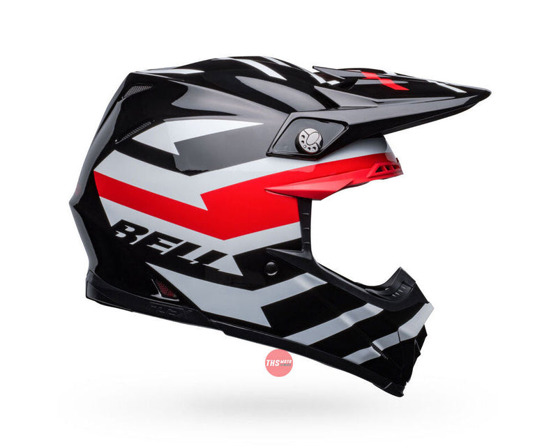 Bell MOTO-9S FLEX Banshee Gloss Black/Red Size Small 56cm