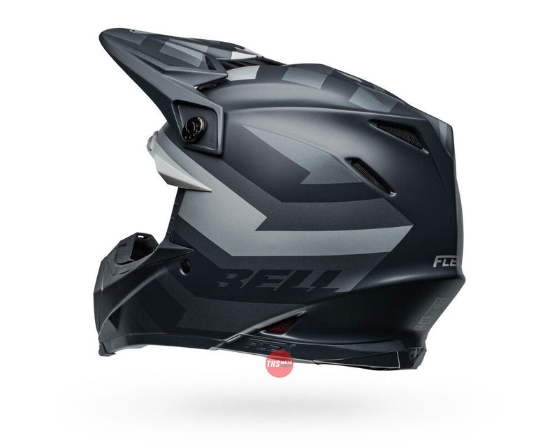 Bell MOTO-9S FLEX Banshee Satin Black/Silver Size Large 60cm