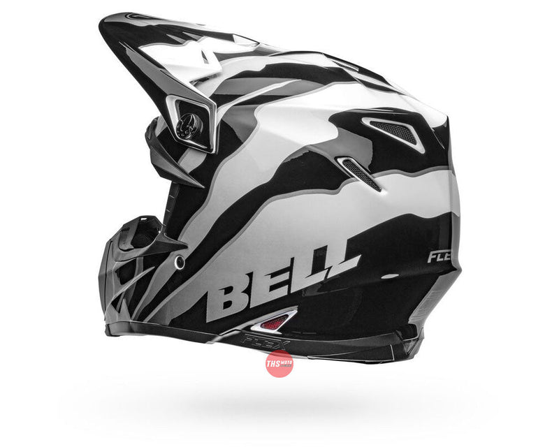 Bell MOTO-9S FLEX Claw Gloss Black/White Size Large 60cm