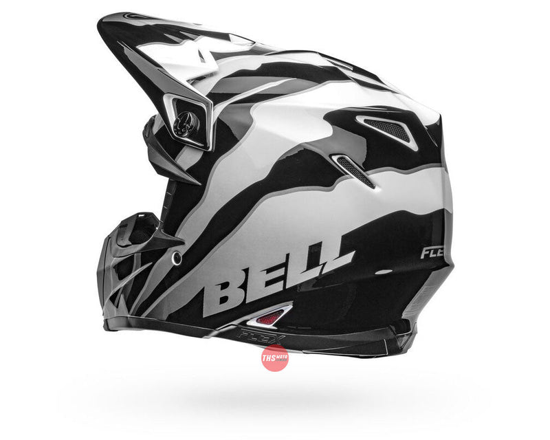 Bell MOTO-9S FLEX Claw Gloss Black/White Size Medium 58cm