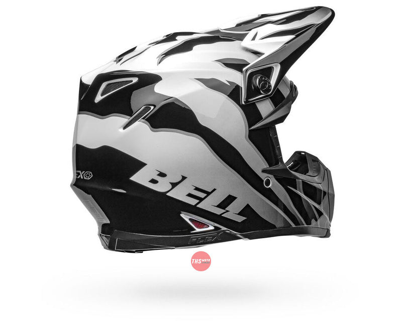 Bell MOTO-9S FLEX Claw Gloss Black/White Size Small 56cm