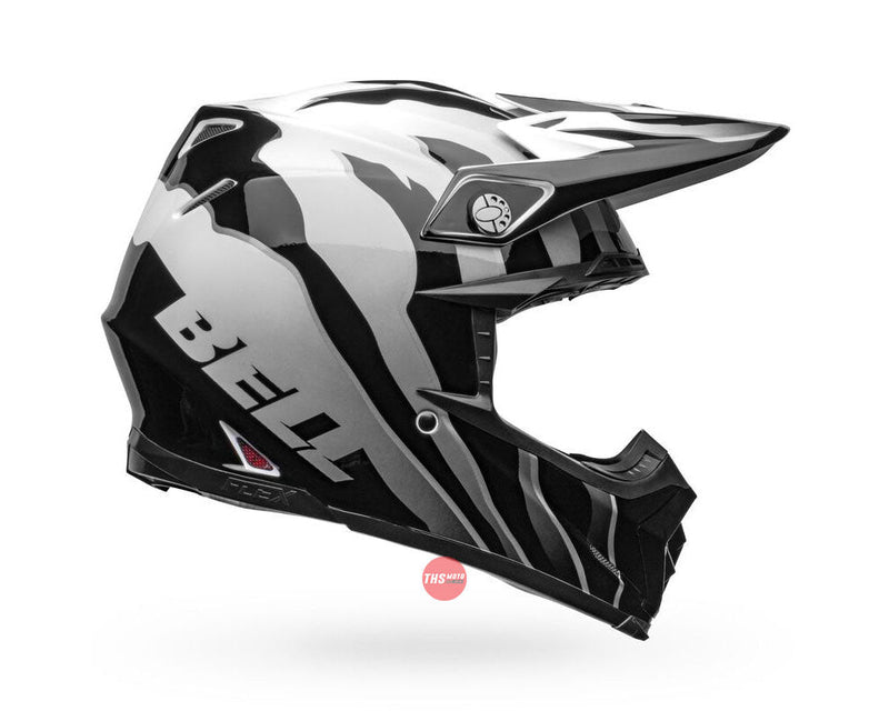 Bell MOTO-9S FLEX Claw Gloss Black/White Size XL 62cm