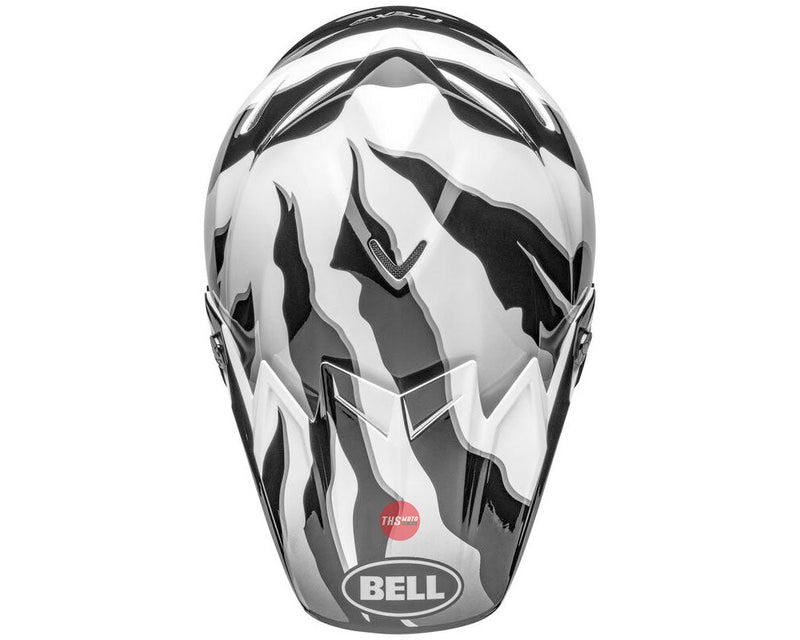 Bell MOTO-9S FLEX Claw Gloss Black/White Size Medium 58cm