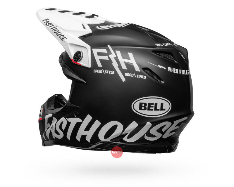 Bell MOTO-9S FLEX Fasthouse Flex Crew Matte Black/White Size Large 60cm