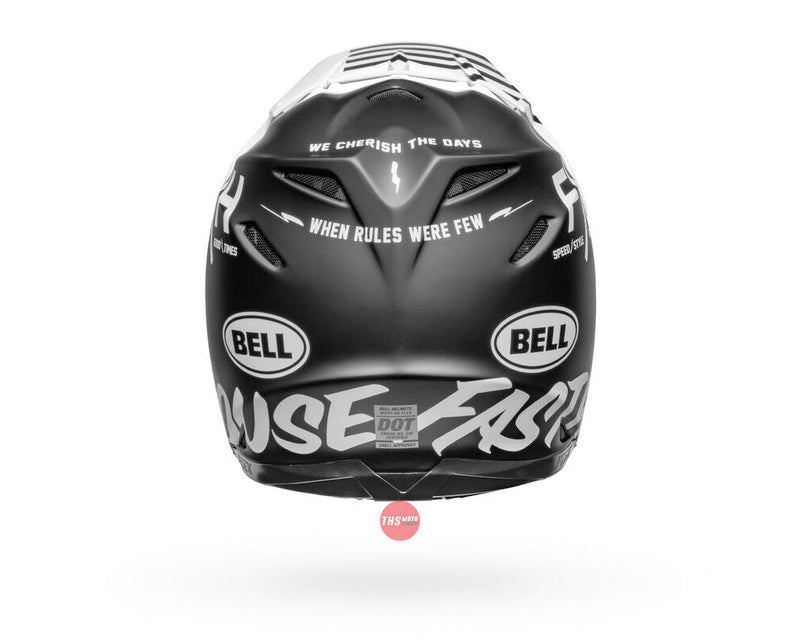 Bell MOTO-9S FLEX Fasthouse Flex Crew Matte Black/White Size Large 60cm