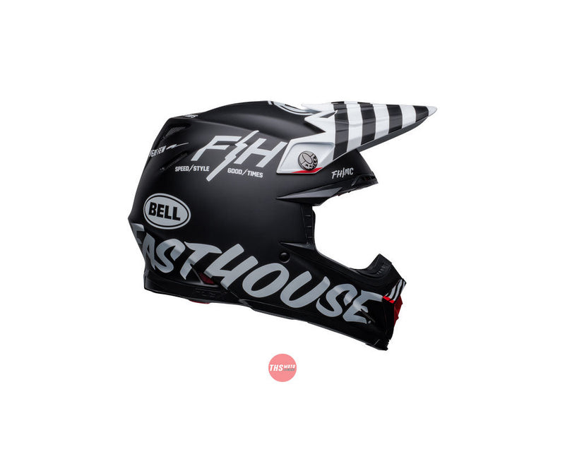 Bell MOTO-9S FLEX Fasthouse Flex Crew Matte Black/White Size Large 60cm