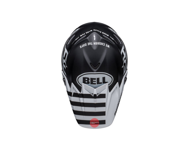 Bell MOTO-9S FLEX Fasthouse Flex Crew Matte Black/White Size Medium 58cm