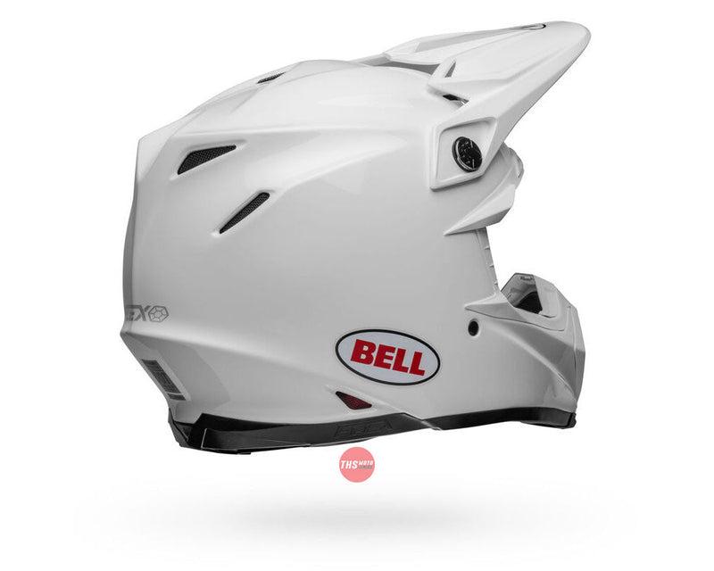 Bell MOTO-9S FLEX Gloss White/Red Size Medium 58cm