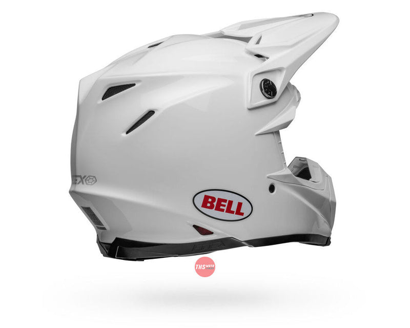 Bell MOTO-9S FLEX Gloss White/Red Size Small 56cm