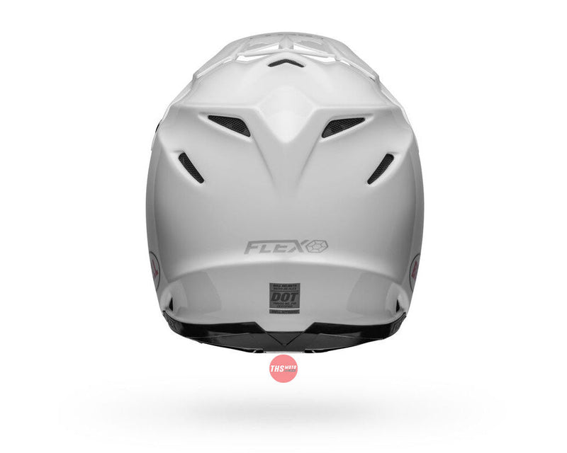 Bell MOTO-9S FLEX Gloss White/Red Size Large 60cm