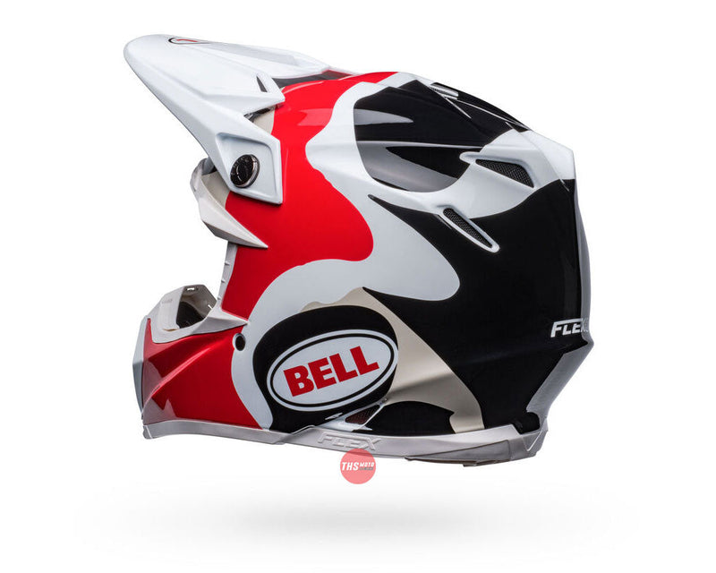 Bell MOTO-9S FLEX Hello Cousteau Reef White/Red Size Medium 58cm