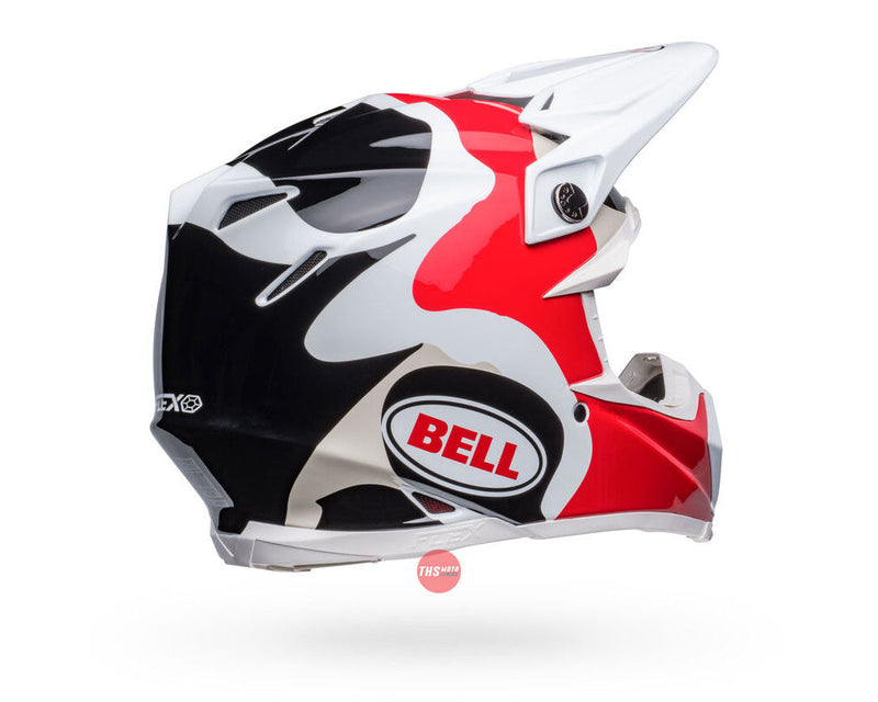 Bell MOTO-9S FLEX Hello Cousteau Reef White/Red Size Medium 58cm