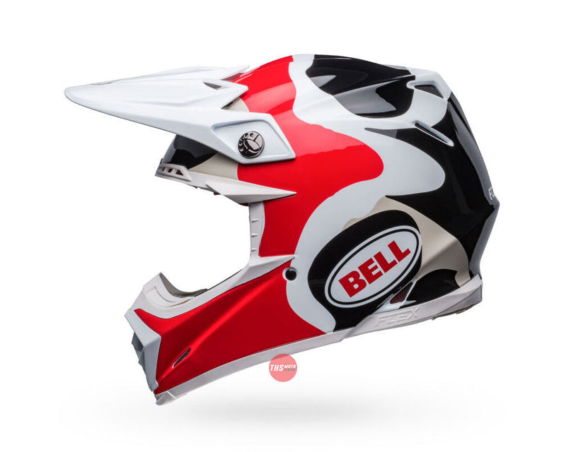 Bell MOTO-9S FLEX Hello Cousteau Reef White/Red Size Large 60cm