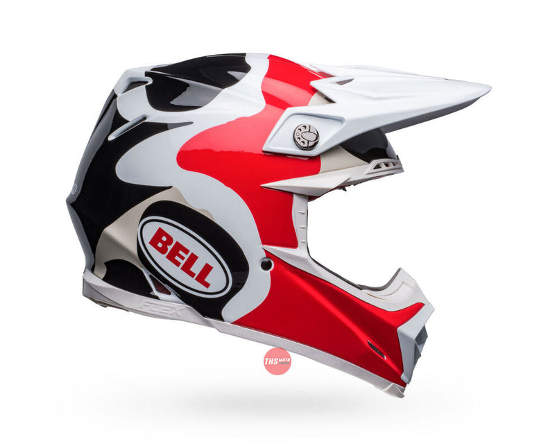 Bell MOTO-9S FLEX Hello Cousteau Reef White/Red Size Medium 58cm