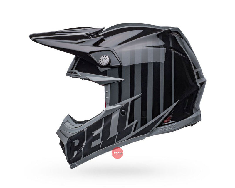 Bell MOTO-9S FLEX Sprint Matte/Gloss Black/Grey Size XL 62cm