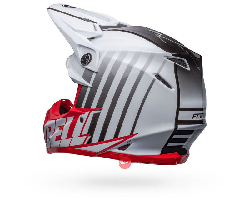 Bell MOTO-9S FLEX Sprint Matte Gloss White/Red Size Large 60cm