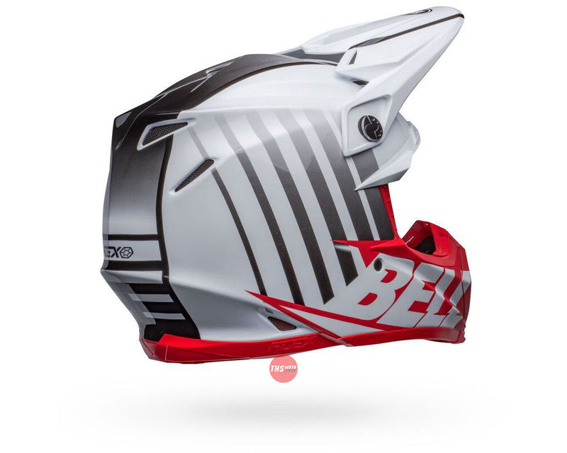 Bell MOTO-9S FLEX Sprint Matte Gloss White/Red Size Large 60cm