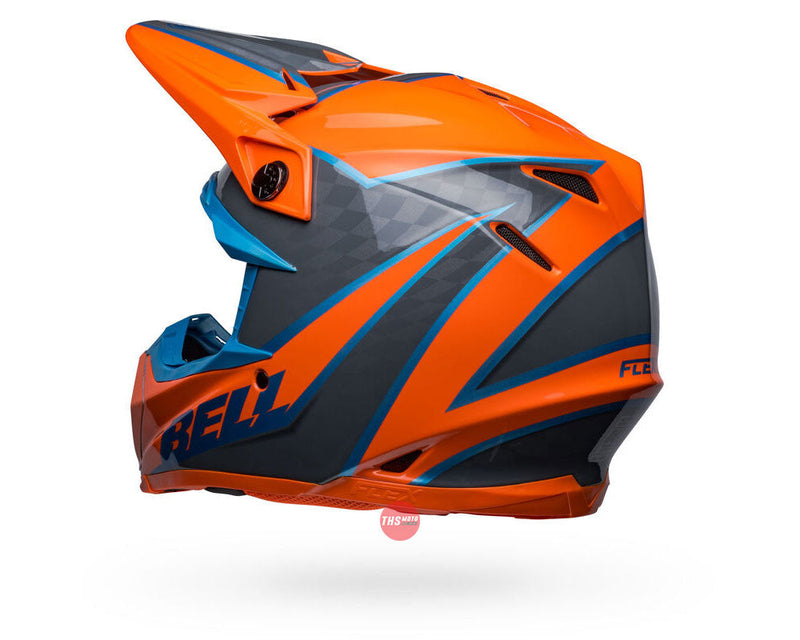 Bell MOTO-9S FLEX Sprite Gloss Orange/Grey Size Medium 58cm
