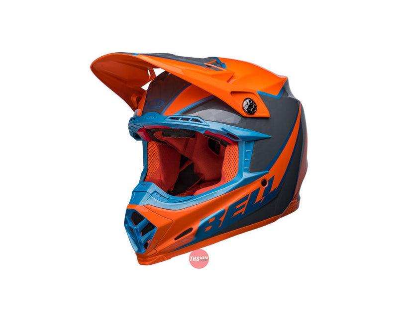 Bell MOTO-9S FLEX Sprite Gloss Orange/Grey Size Small 56cm