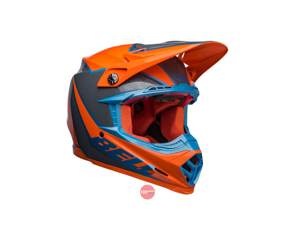 Bell MOTO-9S FLEX Sprite Gloss Orange/Grey Size Medium 58cm