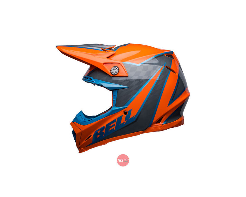 Bell MOTO-9S FLEX Sprite Gloss Orange/Grey Size Large 60cm