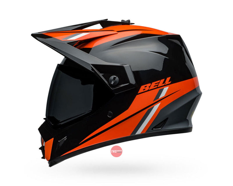 Bell MX-9 ADV MIPS Alpine Gloss Black/Orange Size Medium 58cm