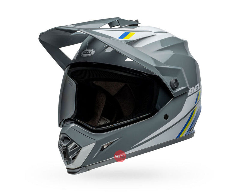 Bell MX-9 ADV MIPS Alpine Gloss Grey / Blue Size Small 56cm
