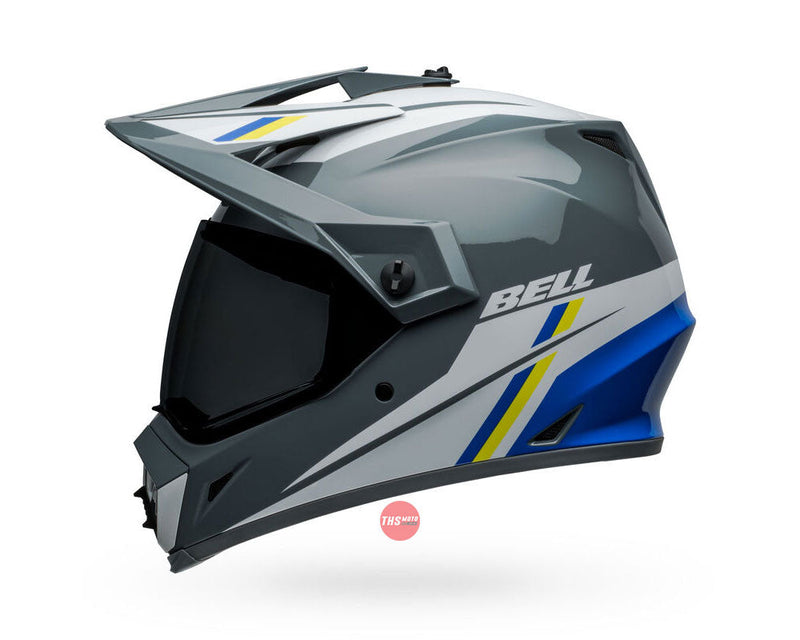Bell MX-9 ADV MIPS Alpine Gloss Grey / Blue Size Small 56cm