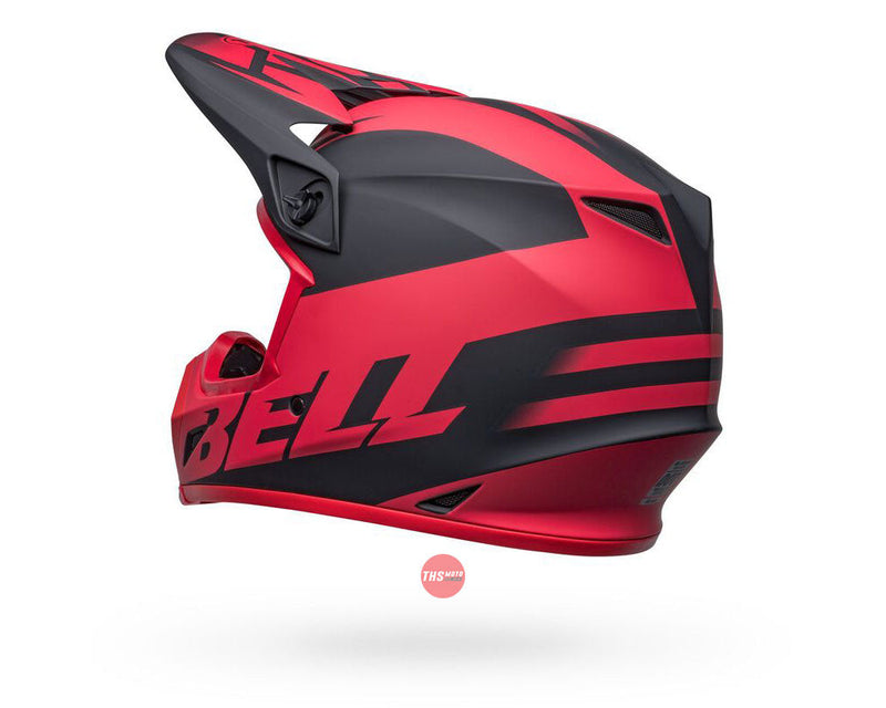 Bell MX-9 MIPS Disrupt Matte Black/Red Size Large 60cm