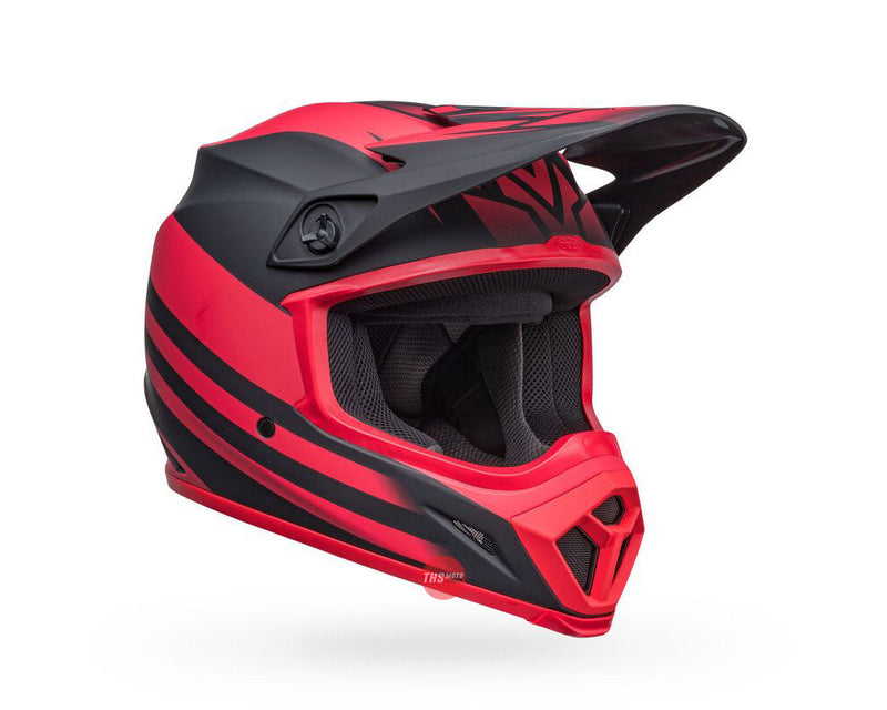 Bell MX-9 MIPS Disrupt Matte Black/Red Size Large 60cm