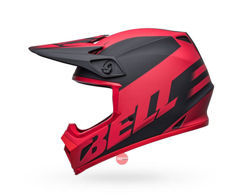 Bell MX-9 MIPS Disrupt Matte Black/Red Size Large 60cm