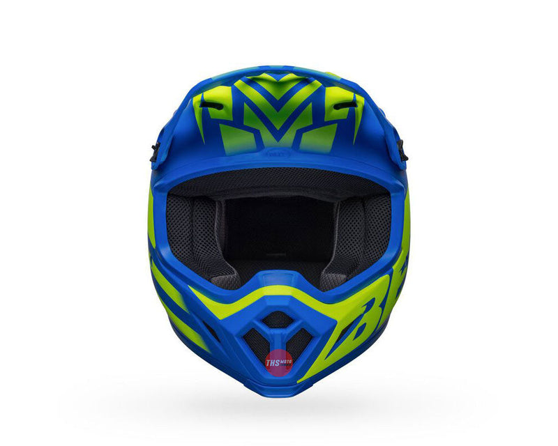 Bell MX-9 MIPS Disrupt Matte classic Blue/Hi-Viz Yellow Size XL 62cm