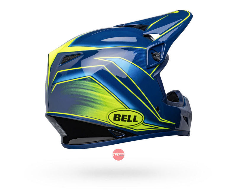 Bell MX-9 MIPS Zone Gloss Navy/Retina Size Large 60cm