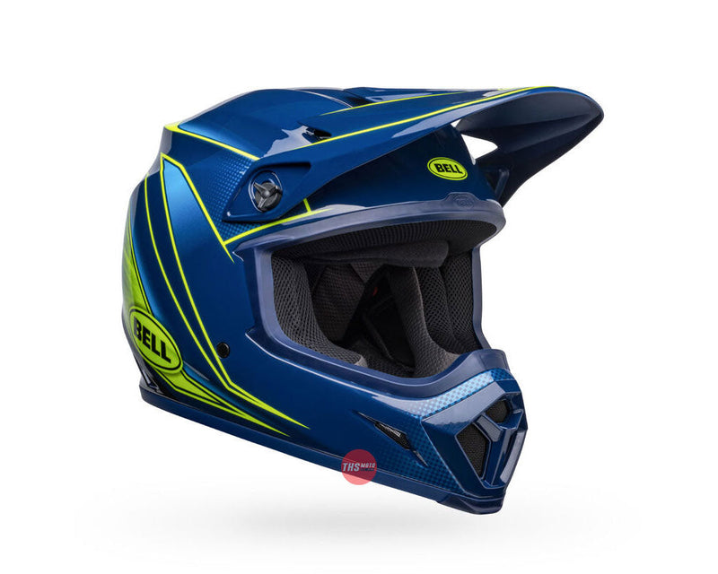 Bell MX-9 MIPS Zone Gloss Navy/Retina Size Medium 58cm