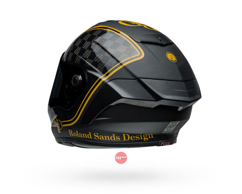 Bell RACE STAR DLX FLEX RSD Player Black/Gold Road Helmet Size Large 60cm