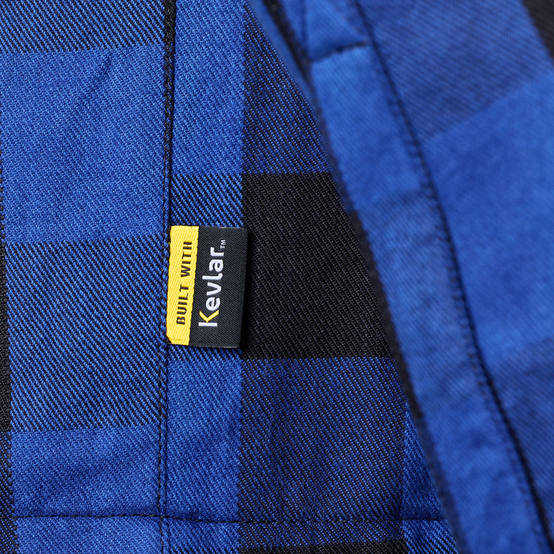 RST Lumberjack Kevlar Lined CE Textile Shirt Blue Size 46 XL