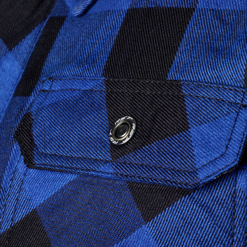 RST Lumberjack Kevlar Lined CE Textile Shirt Blue Size 46 XL