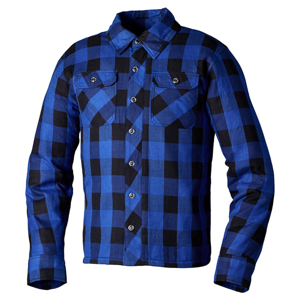 RST Lumberjack Kevlar Lined CE Textile Shirt Blue Size 48 2XL