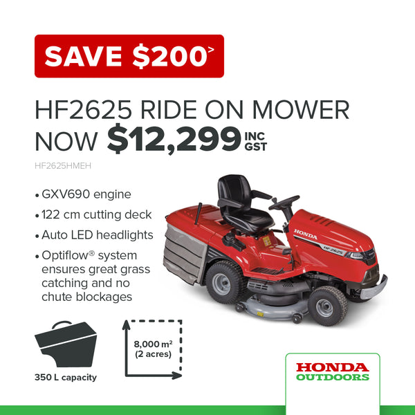 Honda HF2625 Ride on Mower