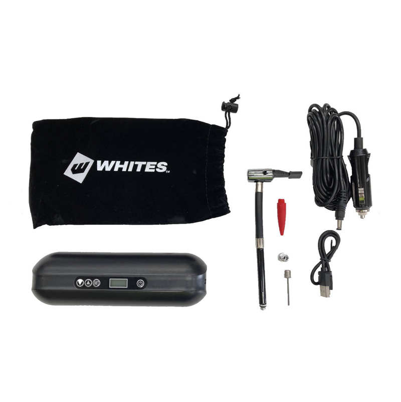 Whites Motorcycle Parts Portable Tyre Pump & Power Bank (0-150psi)