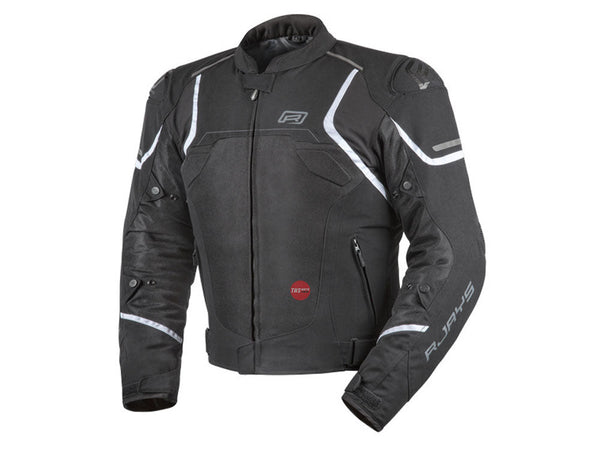 Rjays Pace Airflow Jacket Black White Road Jackets Size Large