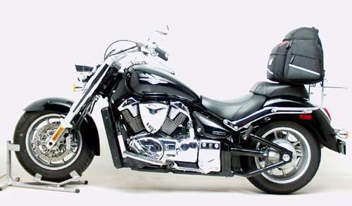 Ventura Luggage L Brackets for Suzuki VLR 1800 C109R Boulevard (08-12) Silver