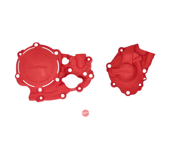 Acerbis X-Power Engine Case Cover Kit Red CRF250R 18/21