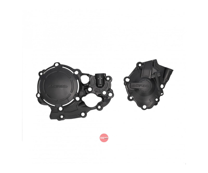 Acerbis X-Power Engine Case Cover Kit CRF250R 2022-23 Black